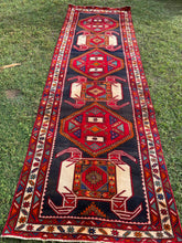 Load image into Gallery viewer, Vintage Persian Tribal Runner 3.6x11.3
