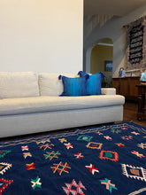 Load image into Gallery viewer, Blue City Cactus Silk Cushion Cover (Med)