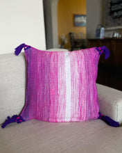 Load image into Gallery viewer, Blue City Cactus Silk Cushion cover (pink)