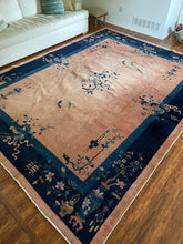 Load image into Gallery viewer, Vintage Chinese Handmade Peking Rug 9’x12’