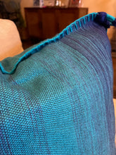 Load image into Gallery viewer, Blue City Cactus Silk Cushion Cover (Med)